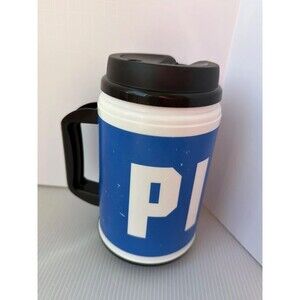Pink Victoria’s Secret blue white travel mug sports drink cup